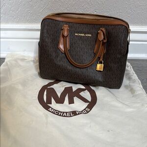 Michael Kors Brown Leather Men's Bag